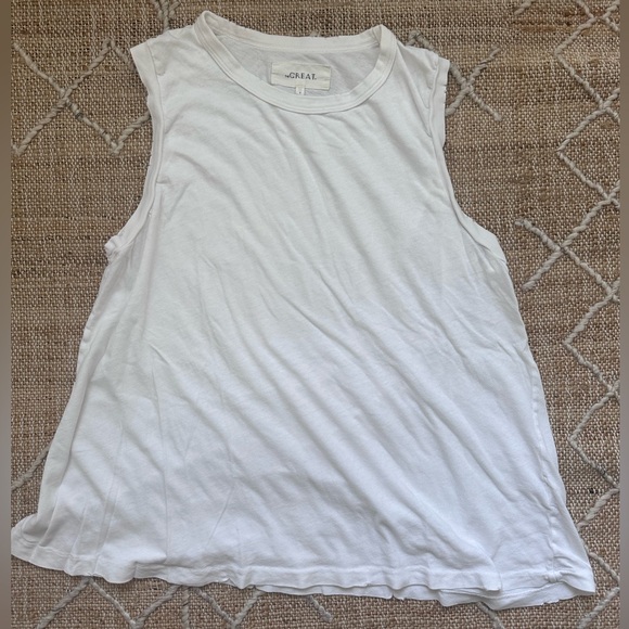 THE GREAT. Muscle Tee Shirt in White Lot of 3 Medium 2 - Picture 2 of 4